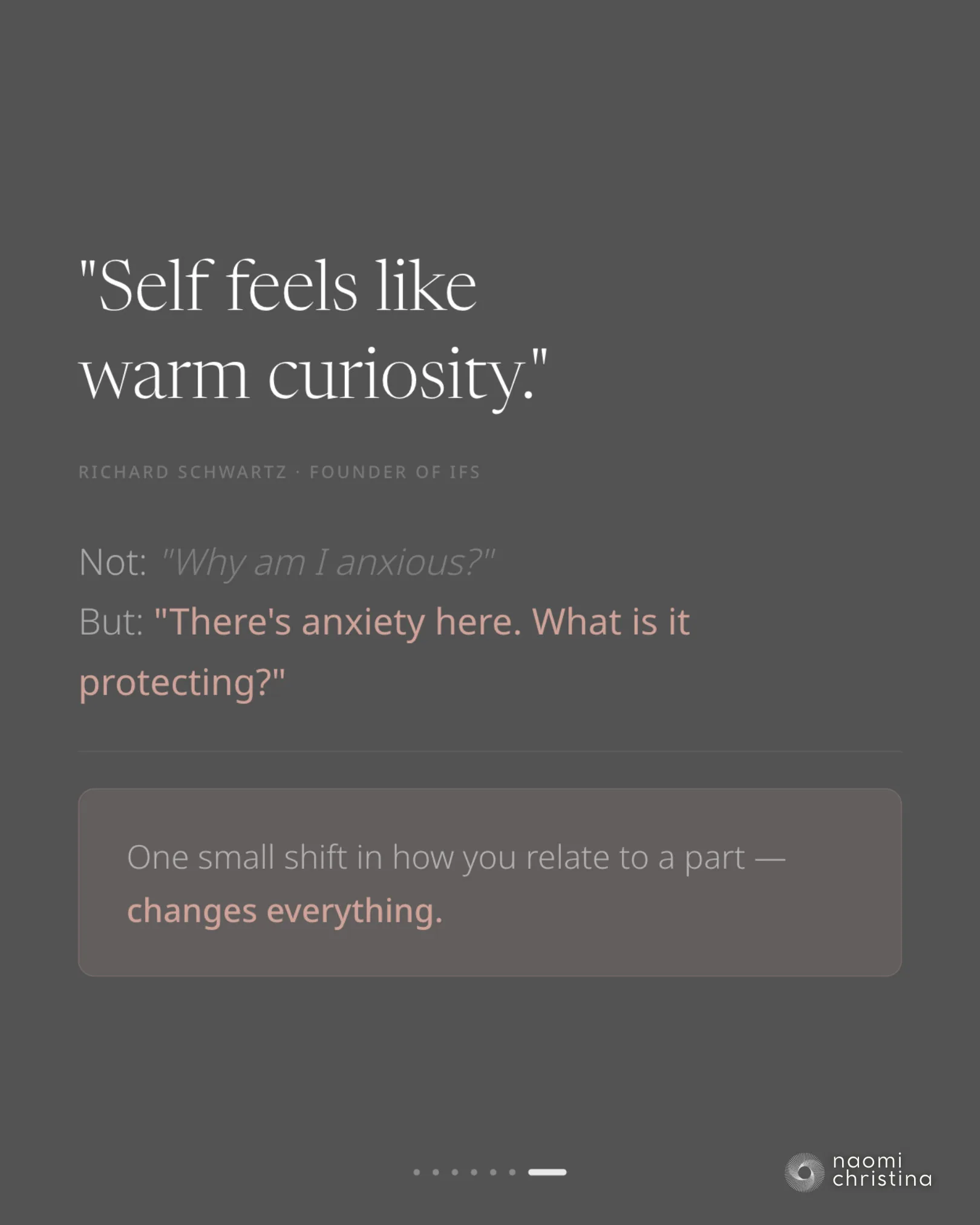 Closing slide inviting reflection on a recent moment of feeling fully present and yourself